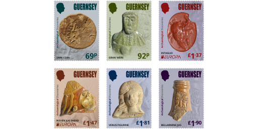 Stamps depict Bailiwick's uncovered treasures Stamps depict Bailiwick's uncovered treasures