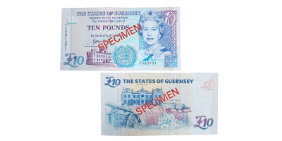 £10 B. Haines signatory Guernsey Bank Note (F Prefix)