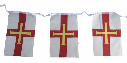 Guernsey flag bunting
