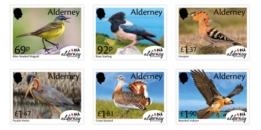 Stamps celebrate the work of the Alderney Bird Observatory Stamps celebrate the work of the Alderney Bird Observatory
