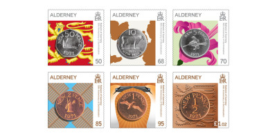Set of 6 stamps