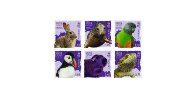Set of 6 stamps