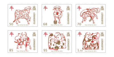 Set of 6 stamps