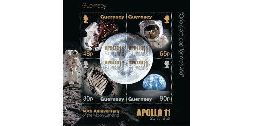 50th Anniversary of the Moon Landings celebrated on stamps