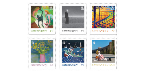 Guernsey artists' work depicted on stamps