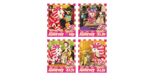 Guernsey Post celebrates 50 magical years of Bagpuss with commemorative stamps