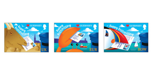 Guernsey Post celebrates Postcrossing's Birthday with Bailiwick stamps