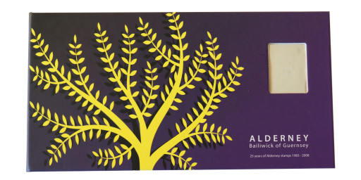 25 Years of Alderney Stamps Anniversary Prestige Folder