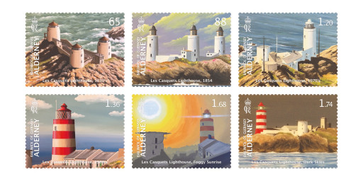 Stamps depict Casquets Lighthouse to mark 300th Anniversary