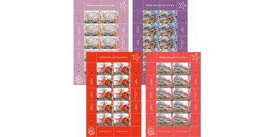 Sheets of 10 Non Europa Values
