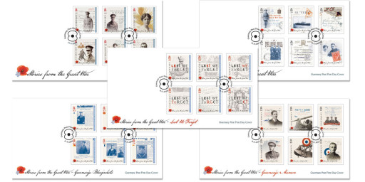Five year series, FDC's - Stories from the Great War