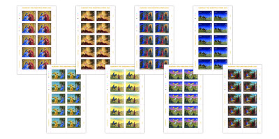 Sheets of 10 