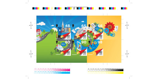 50th Anniversary Uncut Imperforate Souvenir Sheet