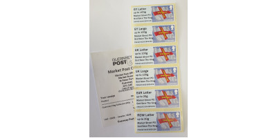 Market Street GG05 Kings Coronation overprint on Flags, 5th May