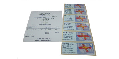 Stampex Autumn 2015 - HM The Longest Reign overprint