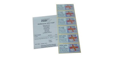 Guernsey Flag B Series Melbourne Overprint 2017