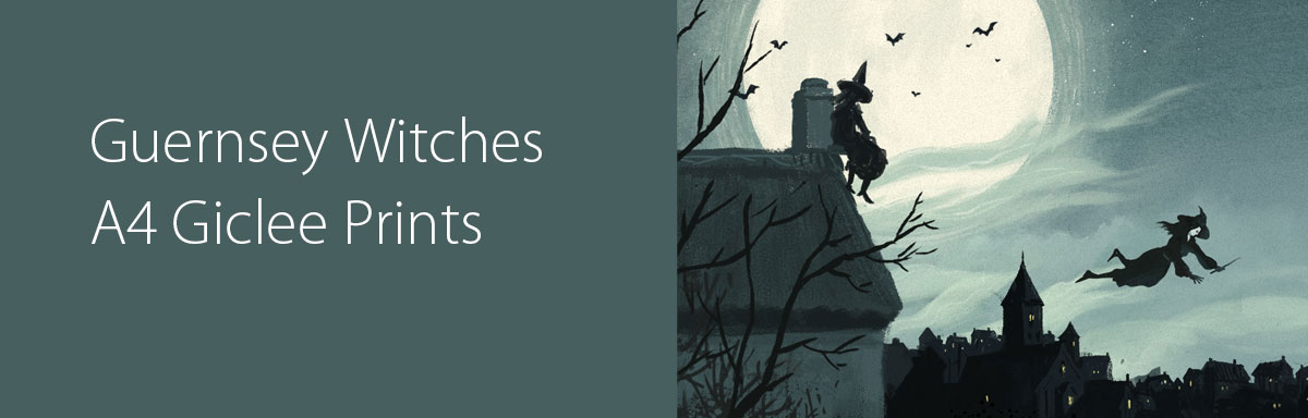 Guernsey Witches A4 Giclee Prints