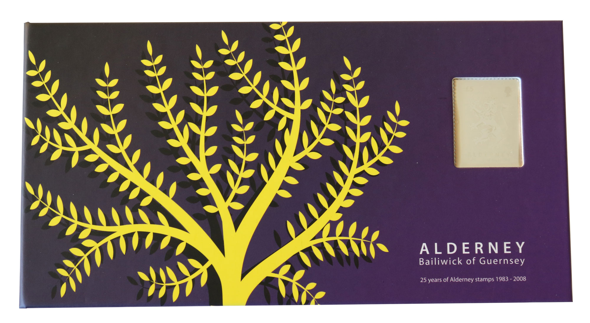 25 Years of Alderney Stamps Anniversary Prestige Folder