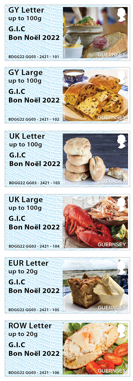 GG03 G Series Bailiwick Cuisine Christmas Overprint 2022