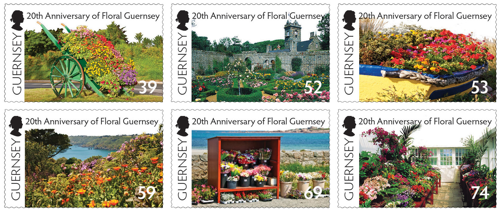 Set of Six stamps