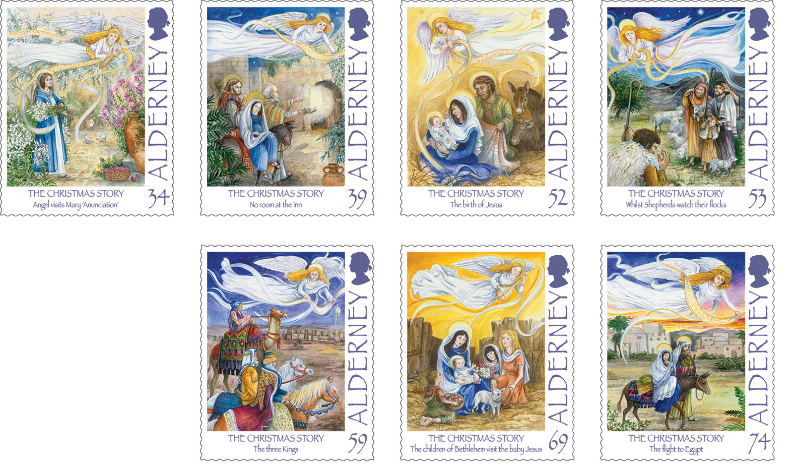 Set of 7 Stamps