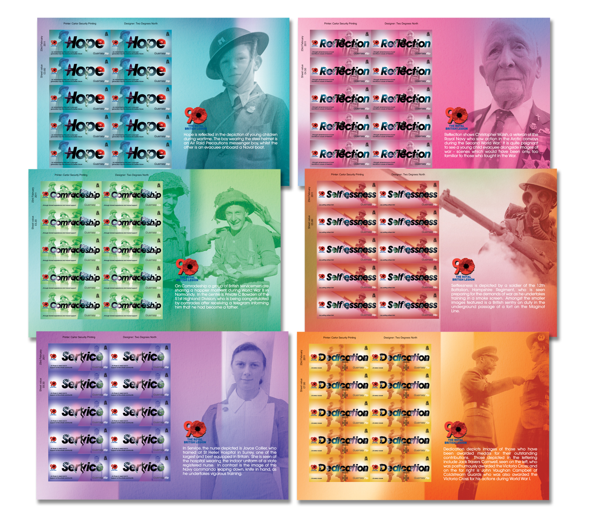 Sheets of 10