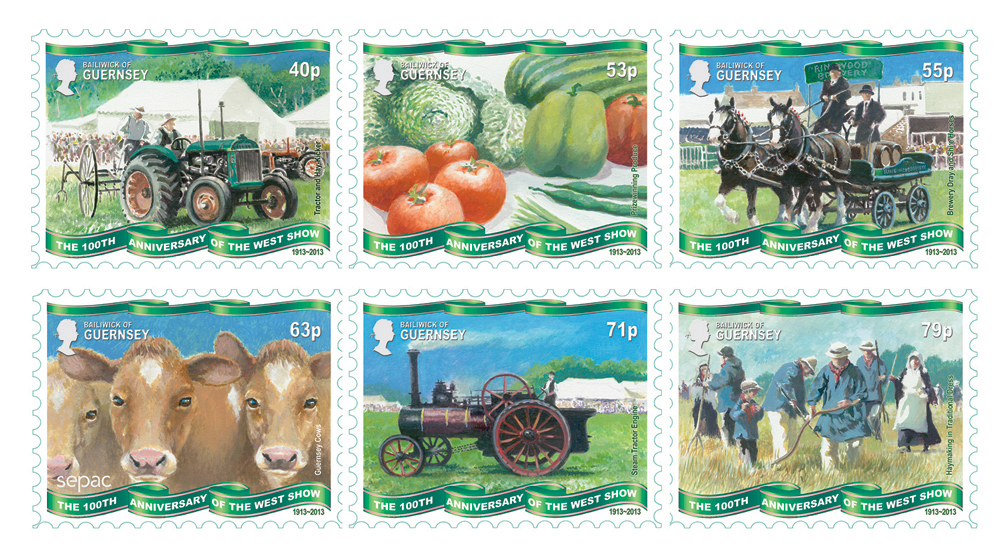Set of Six Stamps