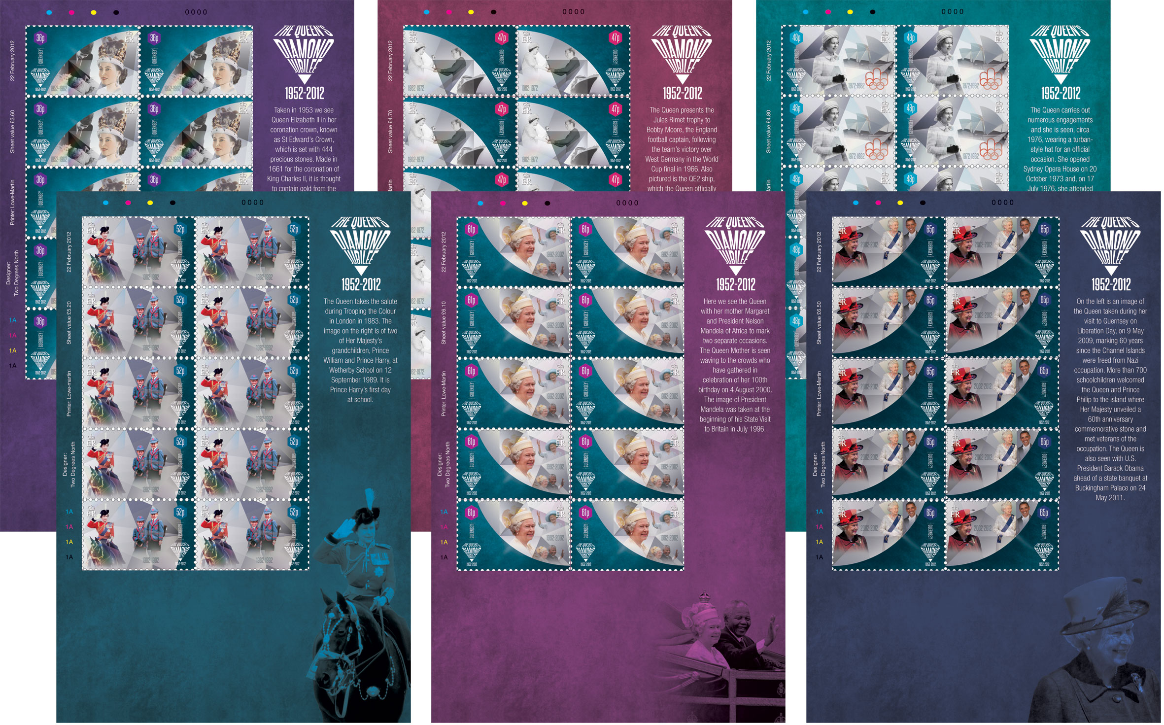 Sheets of 10