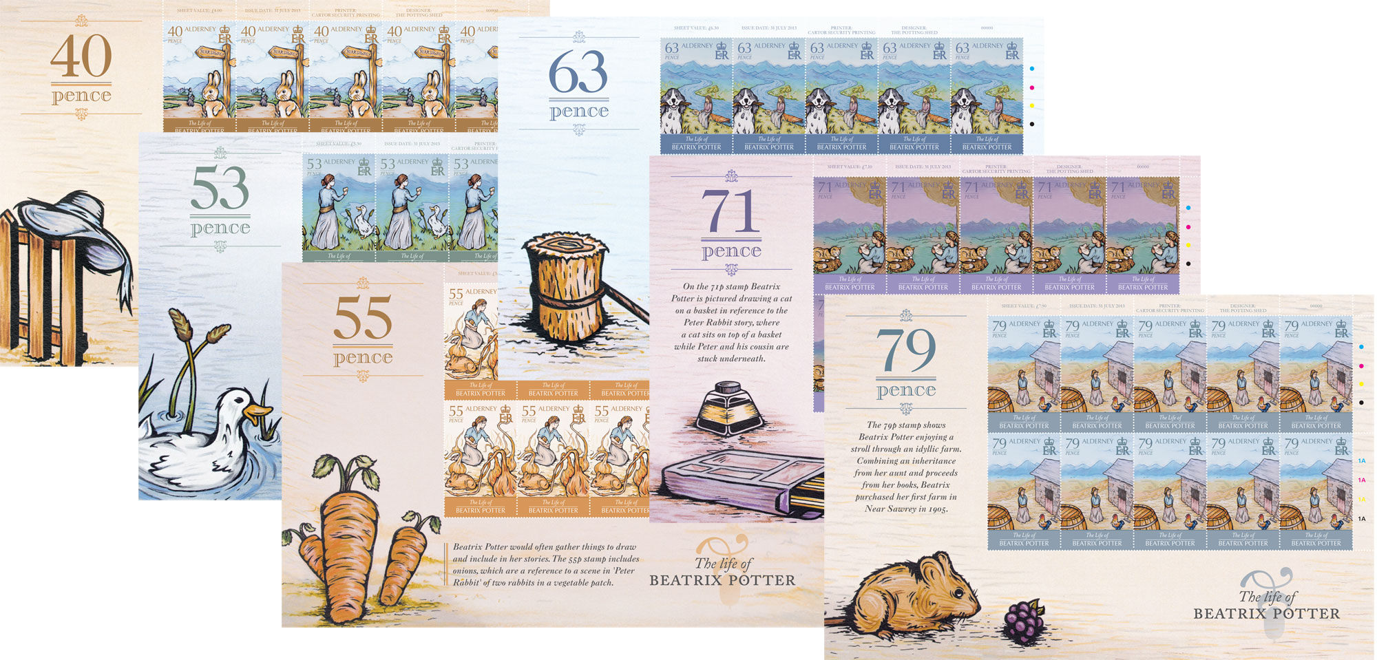 Sheets of 10