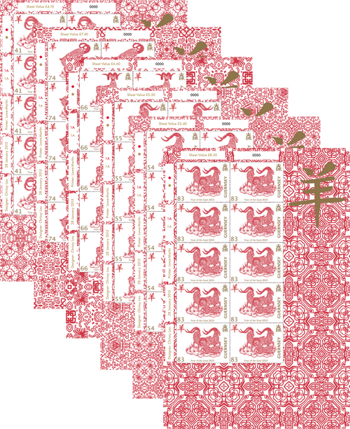 Sheets of 10