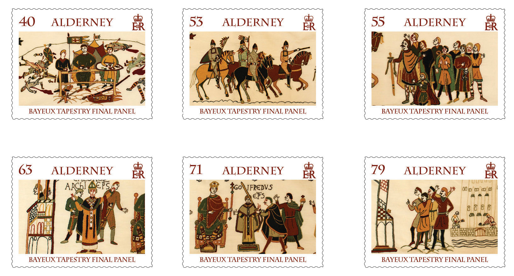 Set of 6 Stamps