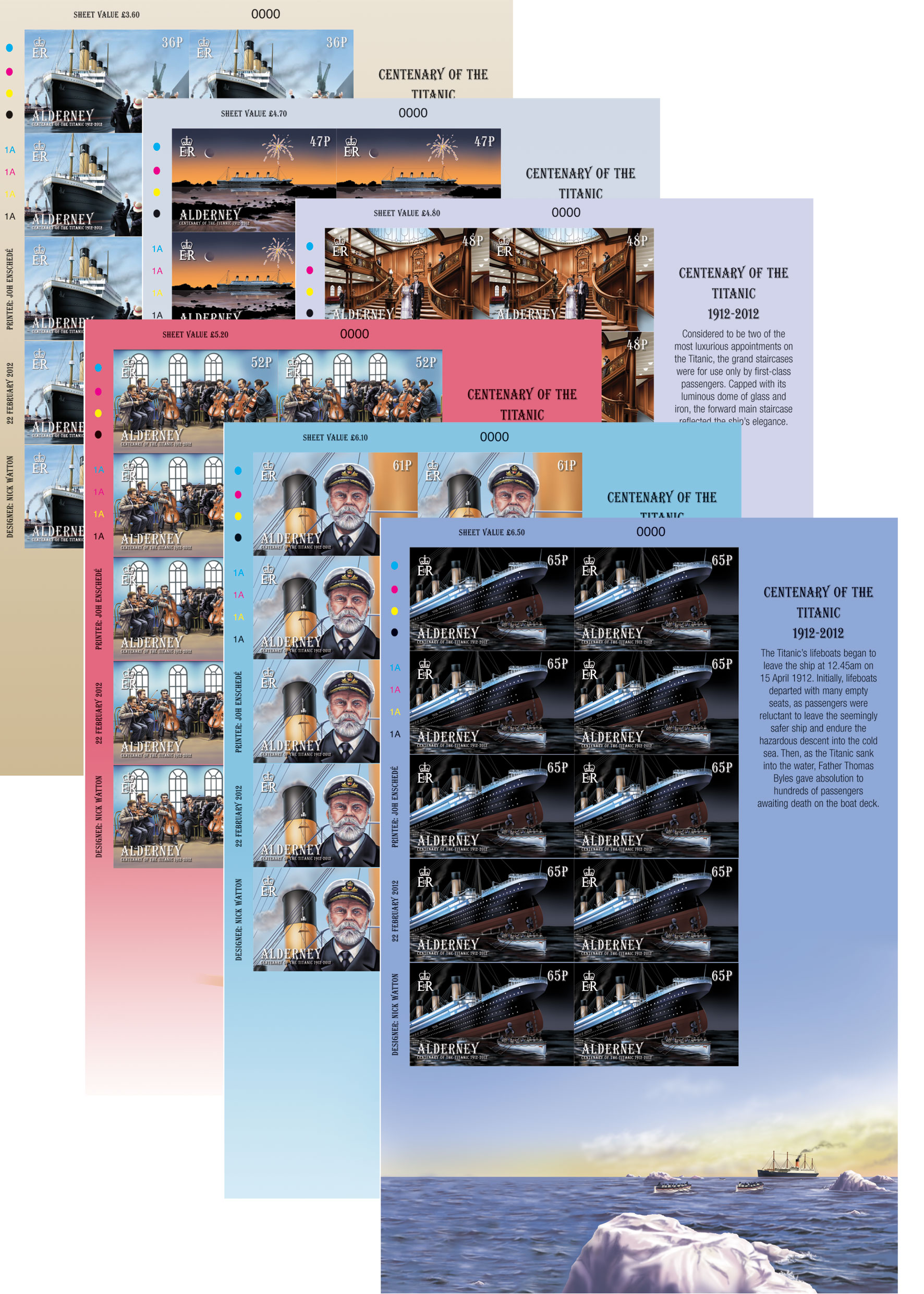 Sheets of 10