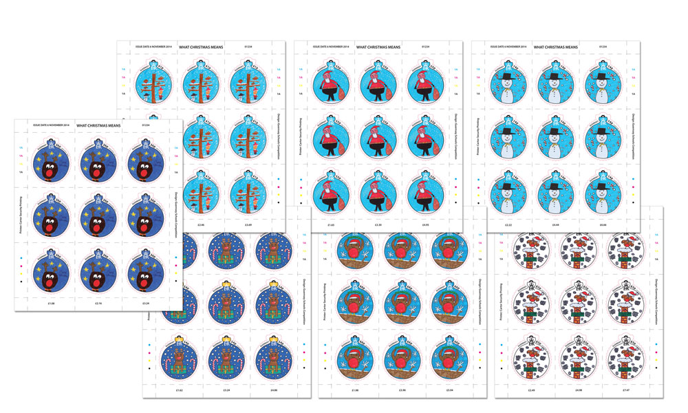 Sheets of 9