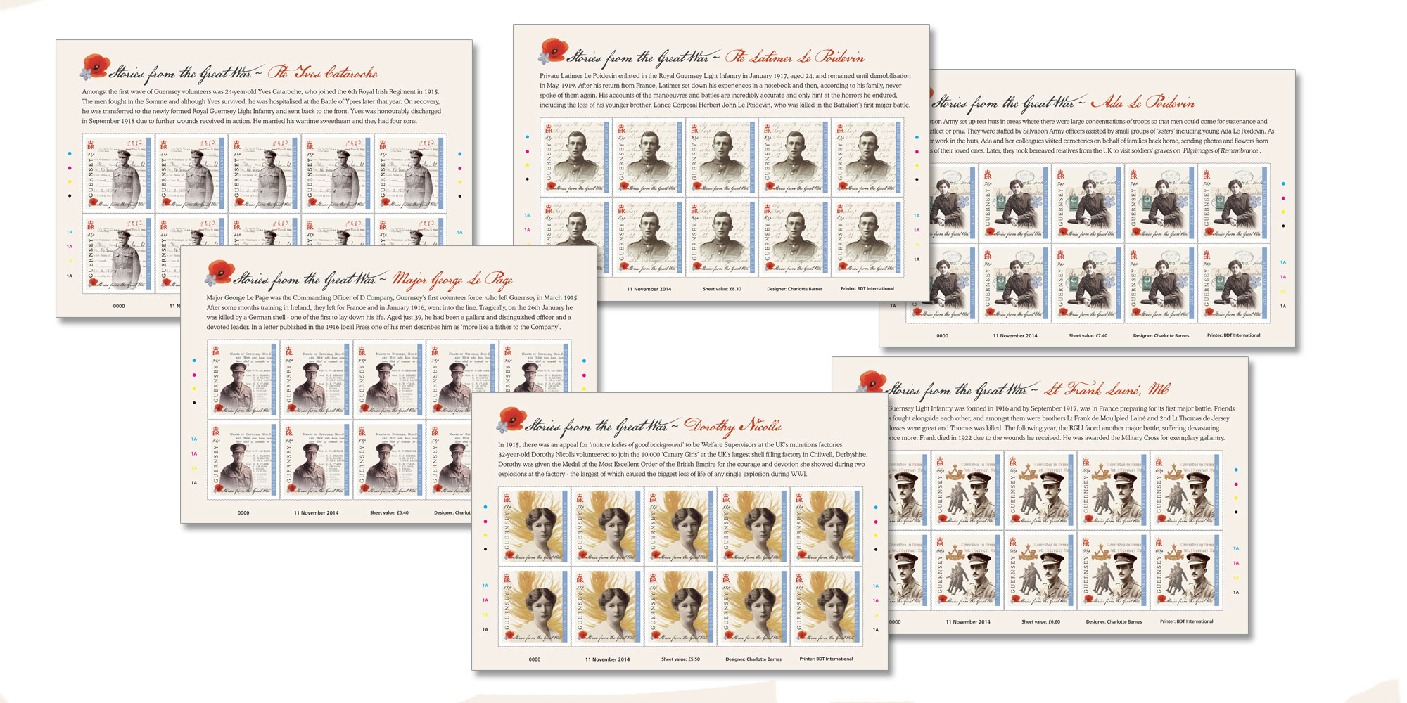 Sheets of 10