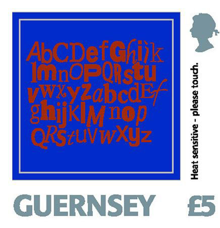 Letters on a stamp on a letter