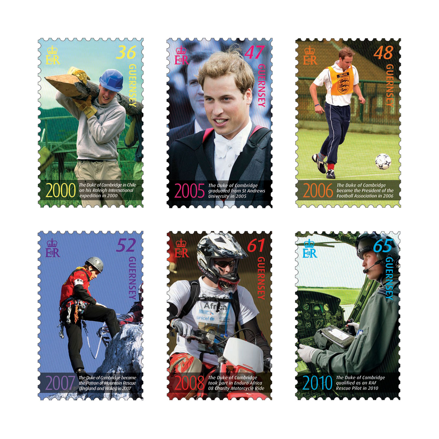 Set of 6 Stamps