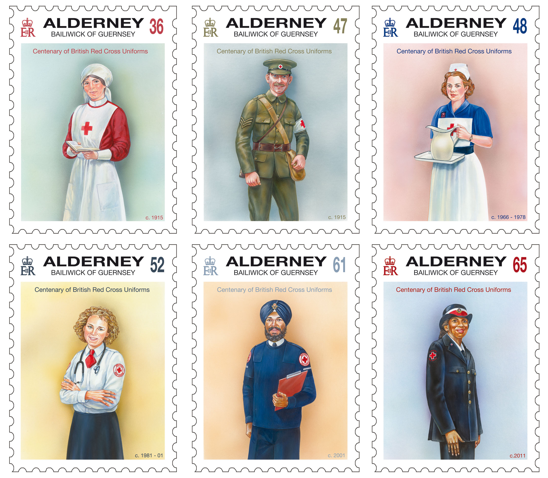 Set of Six Stamps