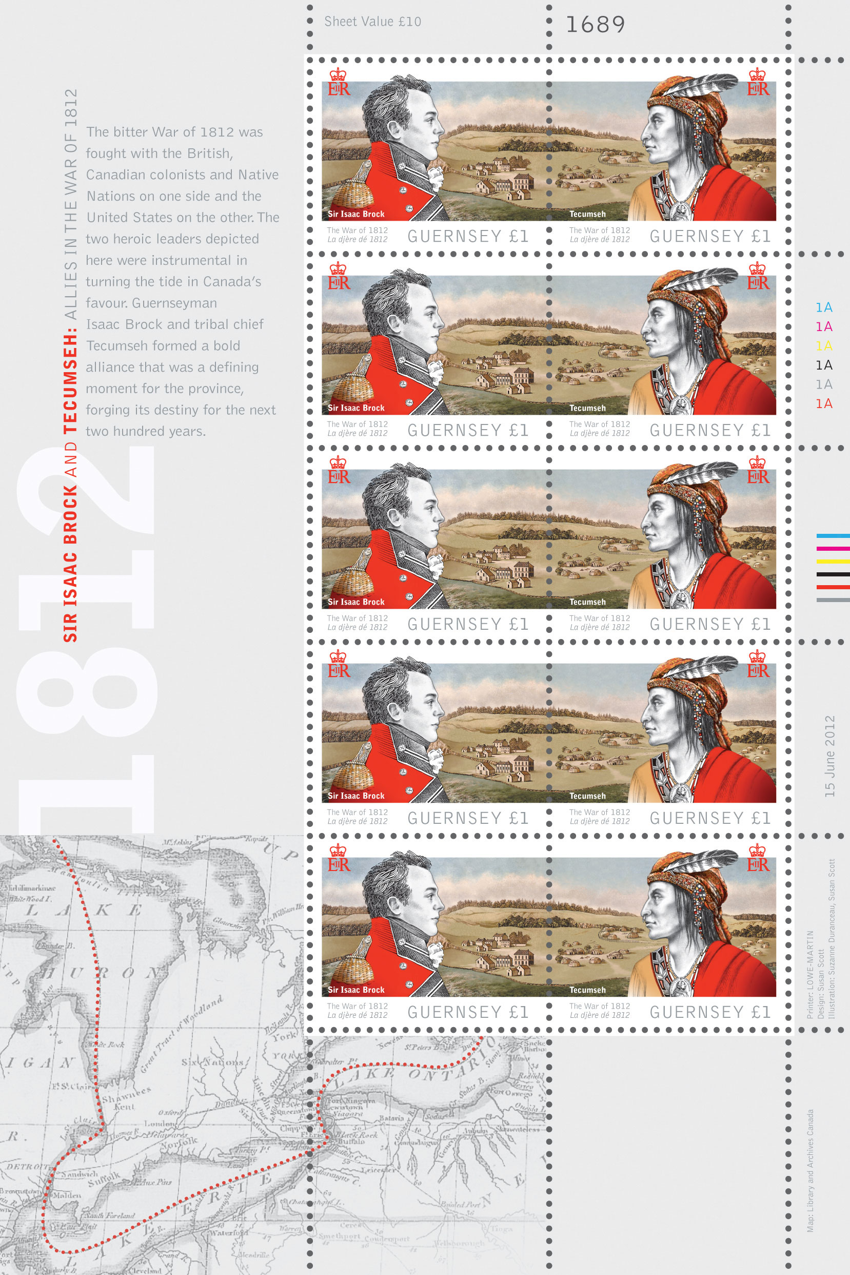 Se-tenant Pair Sheets of 10 (Guernsey)