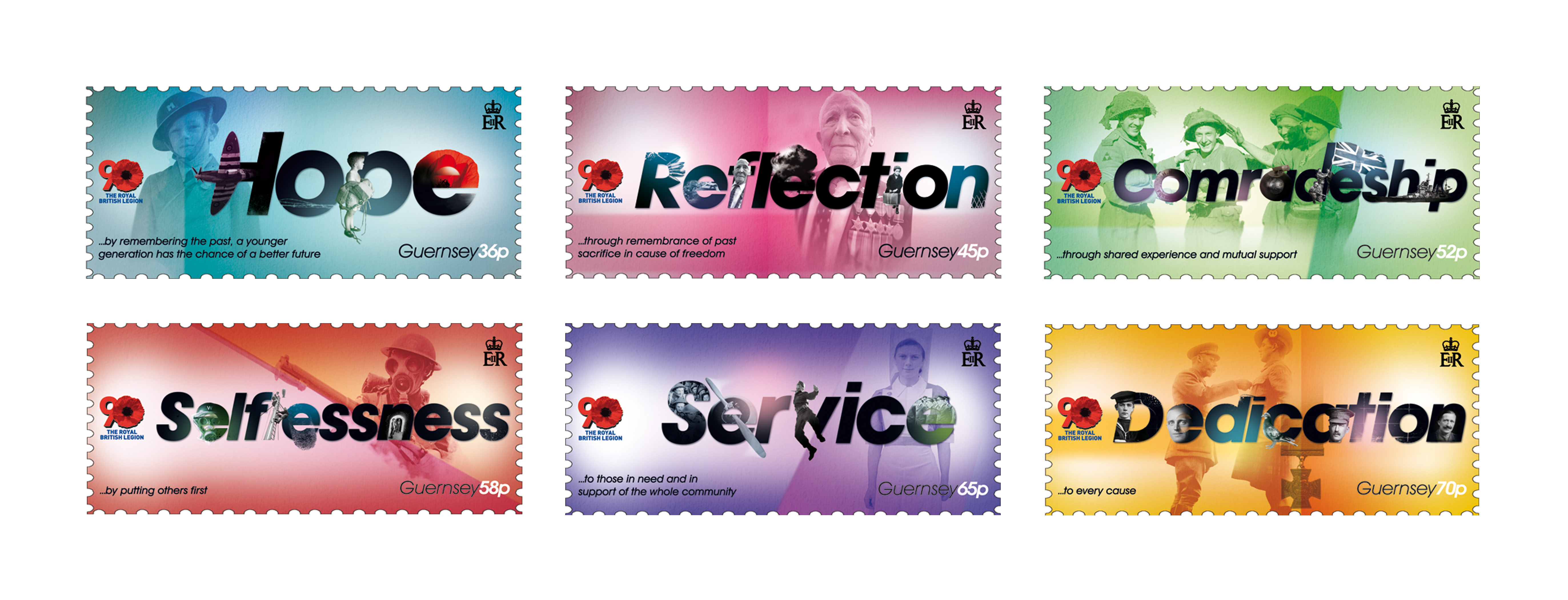 Set of Six Stamps